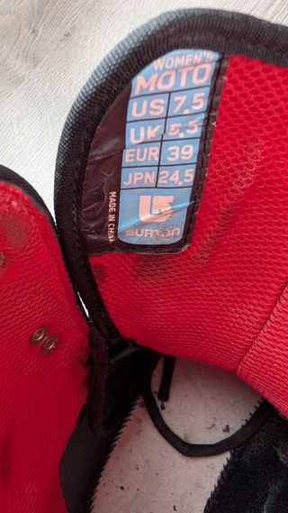 Botas Snowboard Burton Moto Mujer Talla 39