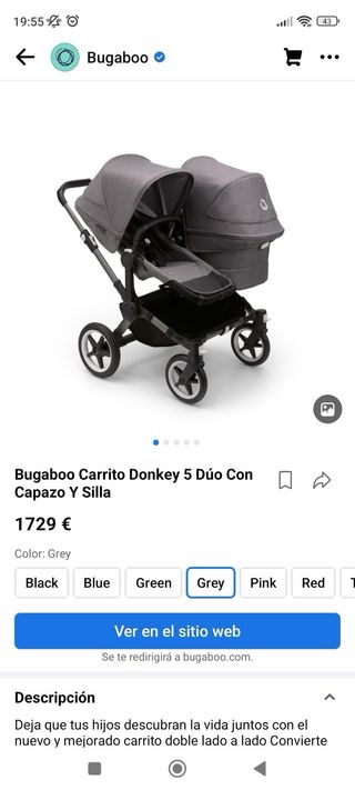 Carro gemelar Bugaboo Donkey 5