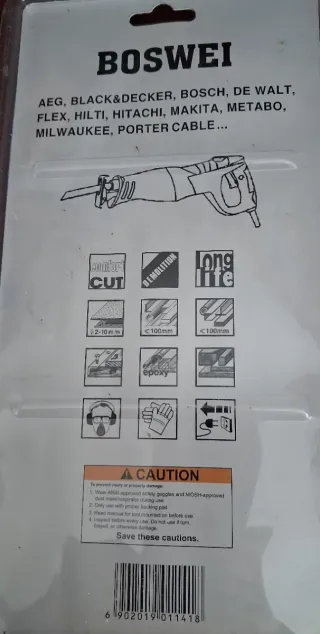 10 Hojas Sierra Recíproca BOSWEI