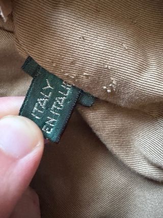 Giacca Polo Ralph Lauren scamosciata marrone