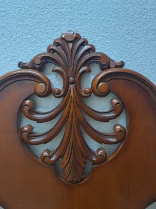 Cabezal y pie de cama de madera de cerezo 90