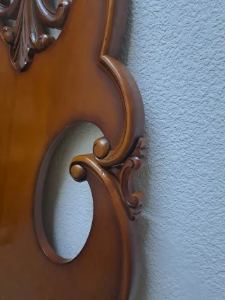 Cabezal y pie de cama de madera de cerezo 90