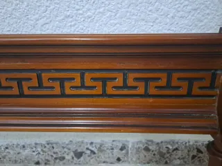 Cabezal y pie de cama de madera de cerezo 90