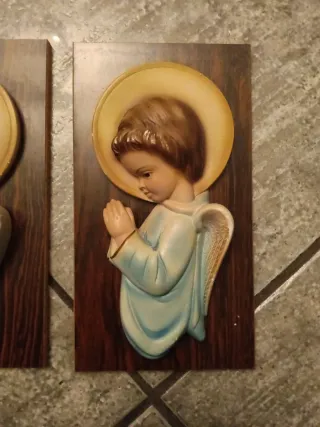 Figuras de ángeles de pared