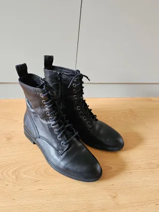 Botines Marc O'Polo Negros Piel Cremallera