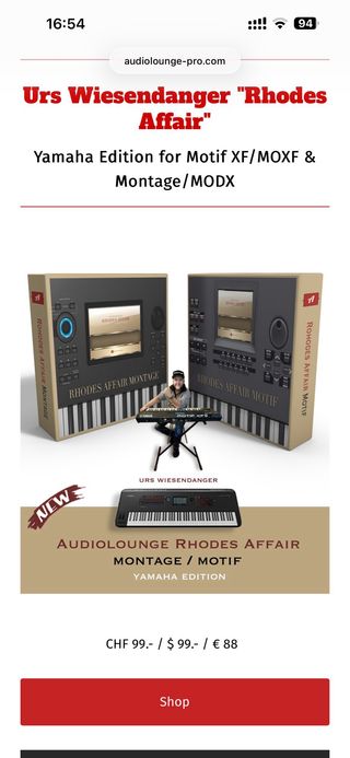 Yamaha MODX 8+ con funda y extras