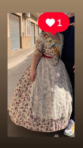 Traje de Fallera Indiana Blanco