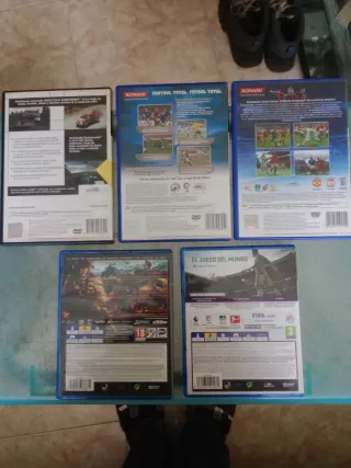 Cajas vacías juegos PS2 y PS4