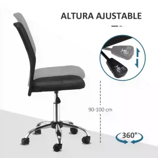Silla de oficina giratoria sin brazos