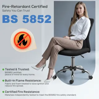 Silla de oficina giratoria sin brazos