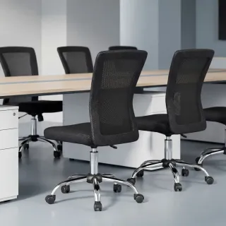 Silla de oficina giratoria sin brazos