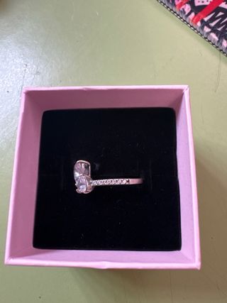 Conjunto Pandora Anillo y Collar Corazón