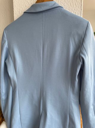 Blazer Celeste Stradivarius Mujer