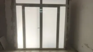Puerta Acero Inoxidable y Cristal Seguridad