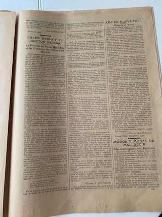 Periódico ABC antiguo 4 Enero 1928