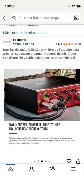 Focusrite Clarett+ 4Pre Interfaz de Audio