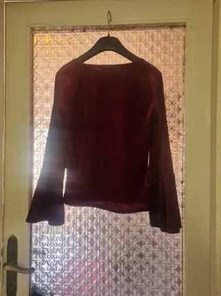 Maglietta IXIA donna bordeaux con trama