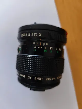 Objetivo Canon FD 50mm F3.5 Macro