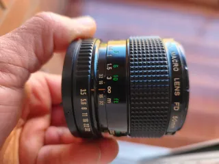 Objetivo Canon FD 50mm F3.5 Macro