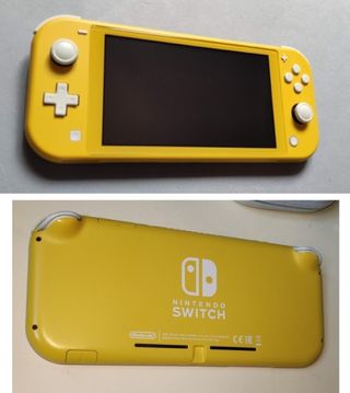 Switch lite giallo con Super Mario Maker 2
