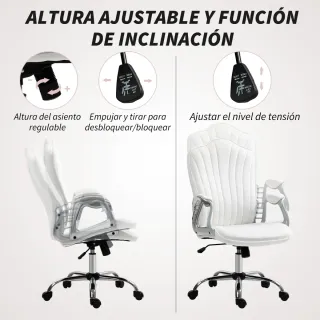 Silla de Oficina Giratoria Ajustable