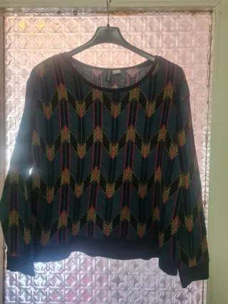 Maglietta H&M vintage donna blu taglia S