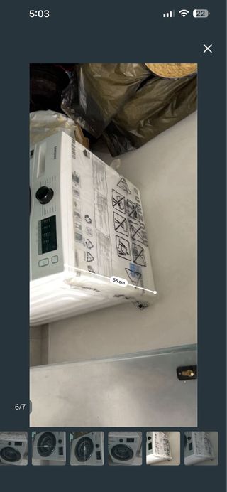 Lavadora Samsung Blanca