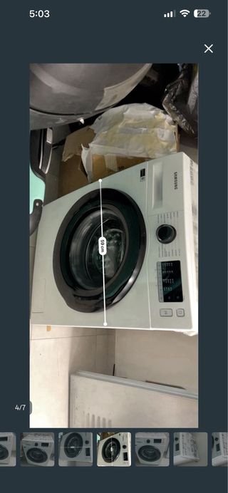 Lavadora Samsung Blanca