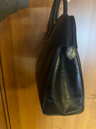 Borsa Chloé vintage pelle nera oro