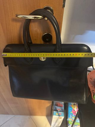 Borsa Chloé vintage pelle nera oro