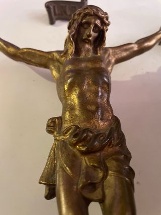Cristo de metal bronce ( escucho ofertas )