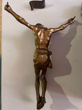 Cristo de metal bronce ( escucho ofertas )