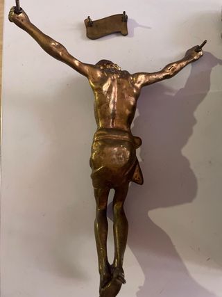 Cristo de metal bronce ( escucho ofertas )