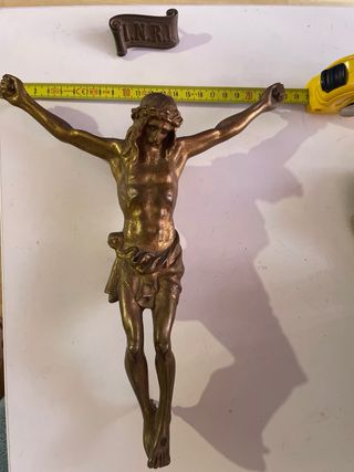 Cristo de metal bronce ( escucho ofertas )