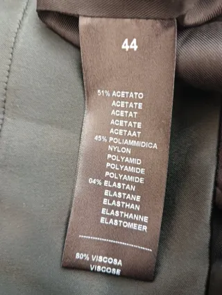 Abito D.Exterior nero con cintura velluto