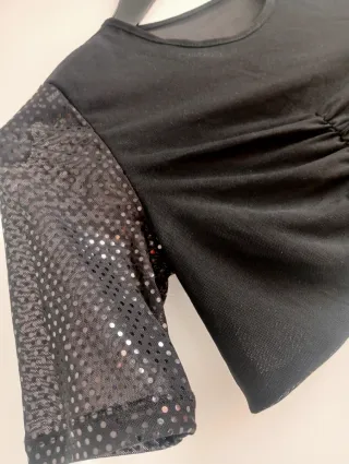 Top crop brillante glow