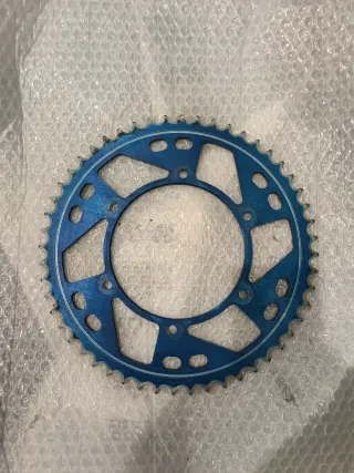 Plato Yamaha YZ WR 52 dientes Azul
