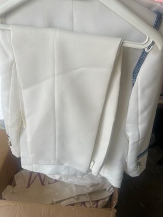 Traje comunión niño Josh blanco y azul