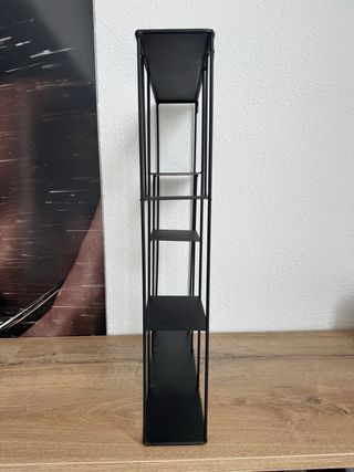 2 Estanterías Metálica Negra de Pared