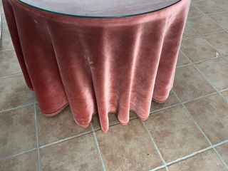 Textil de mesa color terracota