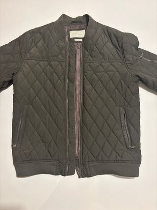 Chaqueta Bomber Zara Verde Oliva