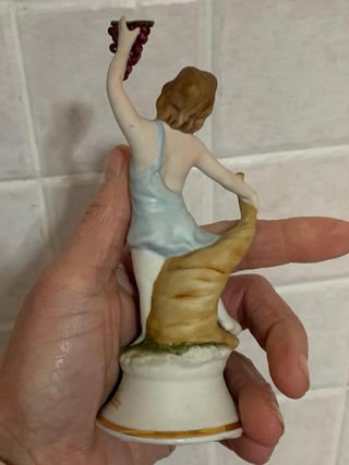 Statuina autunnale vintage Victorio Capodimonte