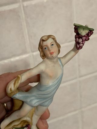 Statuina autunnale vintage Victorio Capodimonte