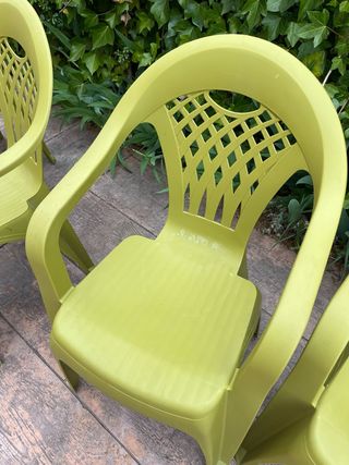 6 Sillas de Jardín Verdes