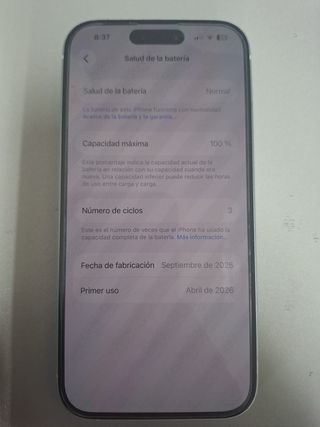 iPhone 15 128GB Azul - Batería 100%