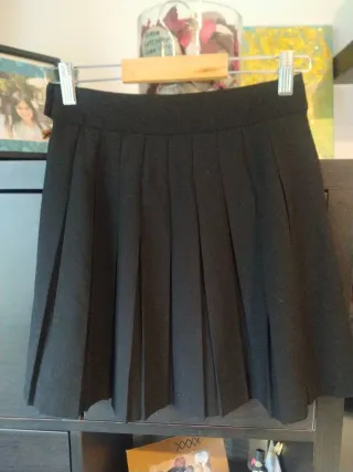 Falda plisada negra FBSISTER Talla XS
