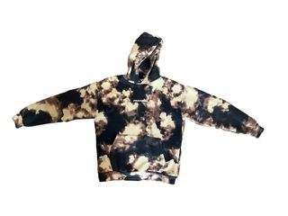 Sudadera desteñida sin cremallera