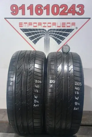 -205 40 17 W BRIDGESTONE RUEDA AL 90% VIDA UTIL