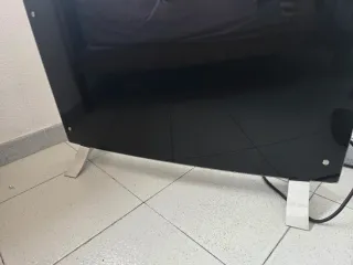Radiador de cristal negro con su mando
