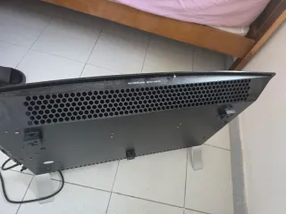 Radiador de cristal negro con su mando